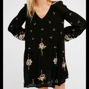 Free People Embroidered Swing Dress